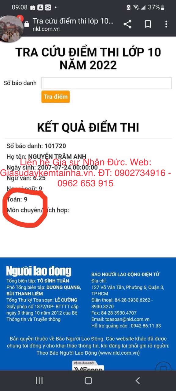 trung tâm gia sư